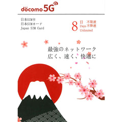 Docomo 日本 5G 極速 無限 上網卡