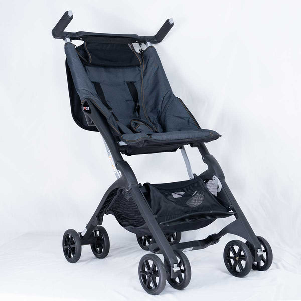 租bb車 Geoby Pockit牛仔布藍 日本超輕摺疊式嬰兒車BB車 可手提登機