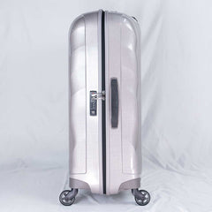 租喼 租行李箱 新秀麗Samsonite Cosmolite銀白色貝殼喼大型寄艙箱75cm/28吋